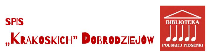 Spis 'Krakoskich' Dobrodziejw