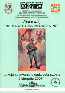 Lekcja piewania dwudziesta szsta