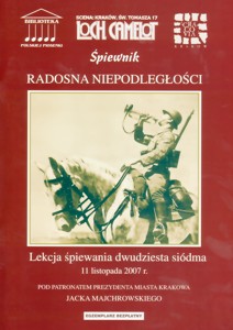 Lekcja piewania dwudziesta sidma